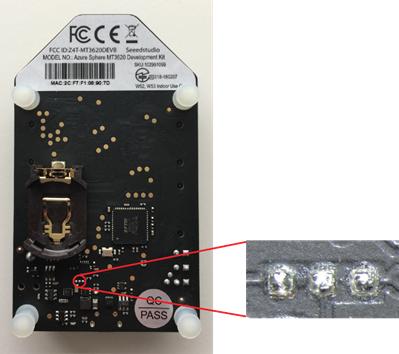 Photo of RDB showing location of EXT_PMU_EN