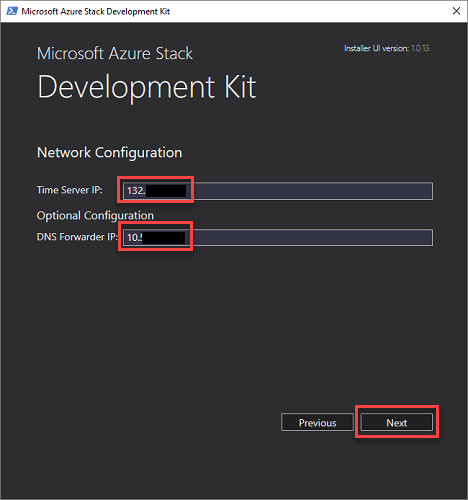 DNS forwarder and network configuration in ASDK