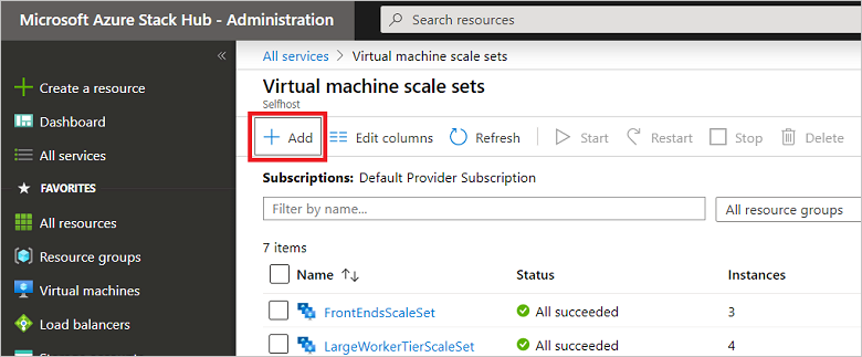 Create a virtual machine scale set