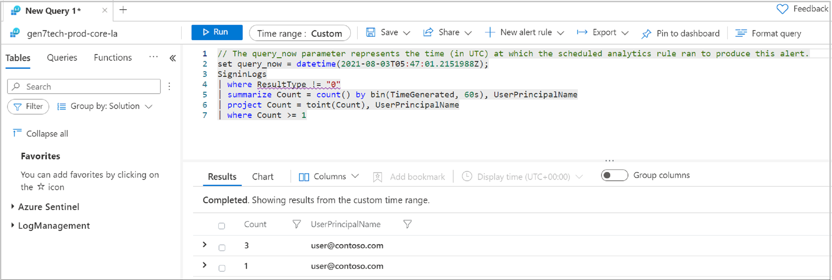 Screenshot of incident details.