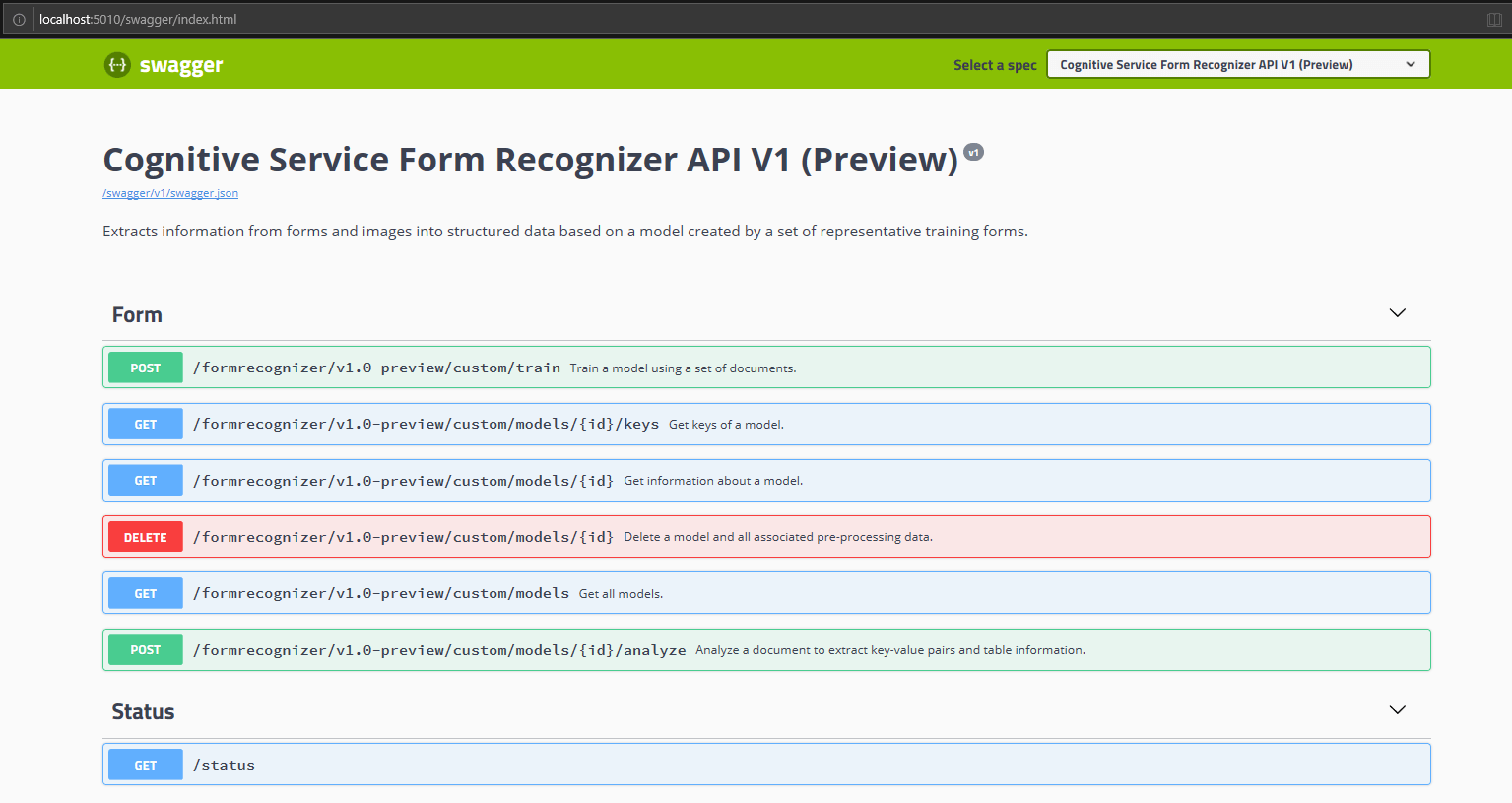 Document Intelligence Container