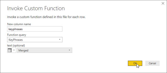 Invoking a custom function