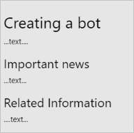 format with markdown headers