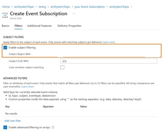 The screenshot shows how to configure endpoint type.