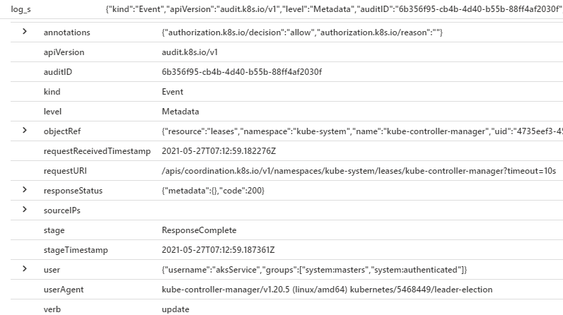 Screenshot that shows a diagnostic example.