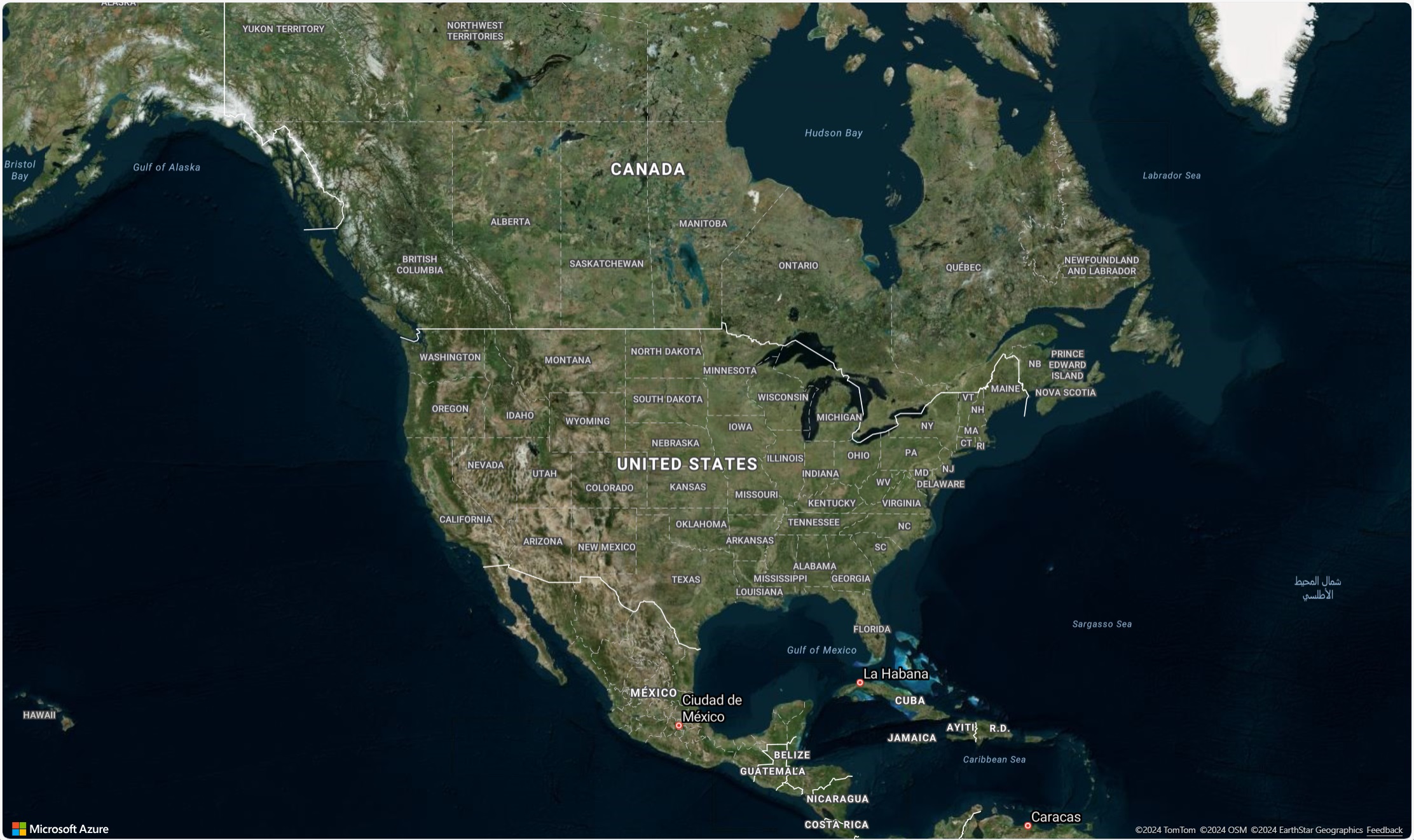 Azure Maps weighted heatmap