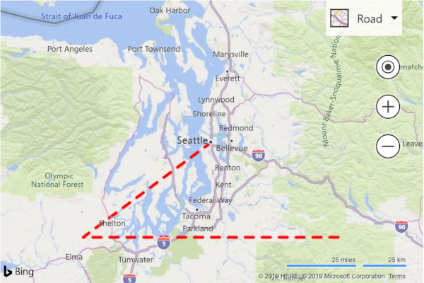 Bing Maps polyline