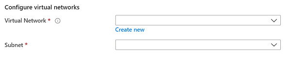 New or existing virtual network