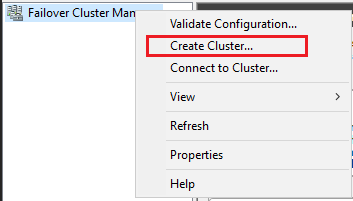 Create Cluster