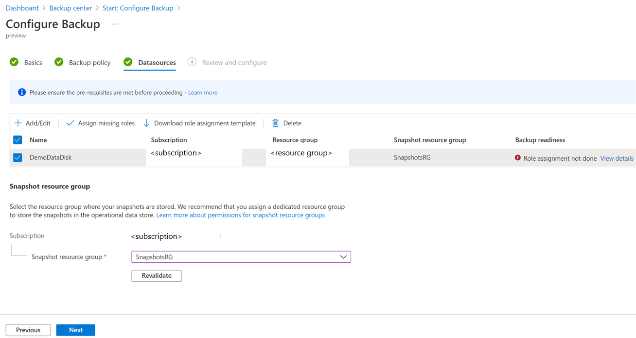 Screenshot showing the process to add missing roles.