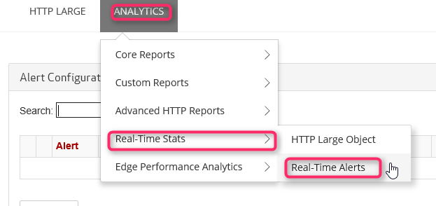 CDN management portal