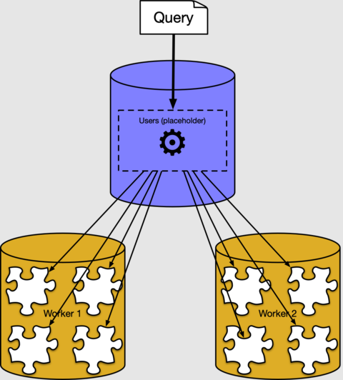 query going to shards via coordinator