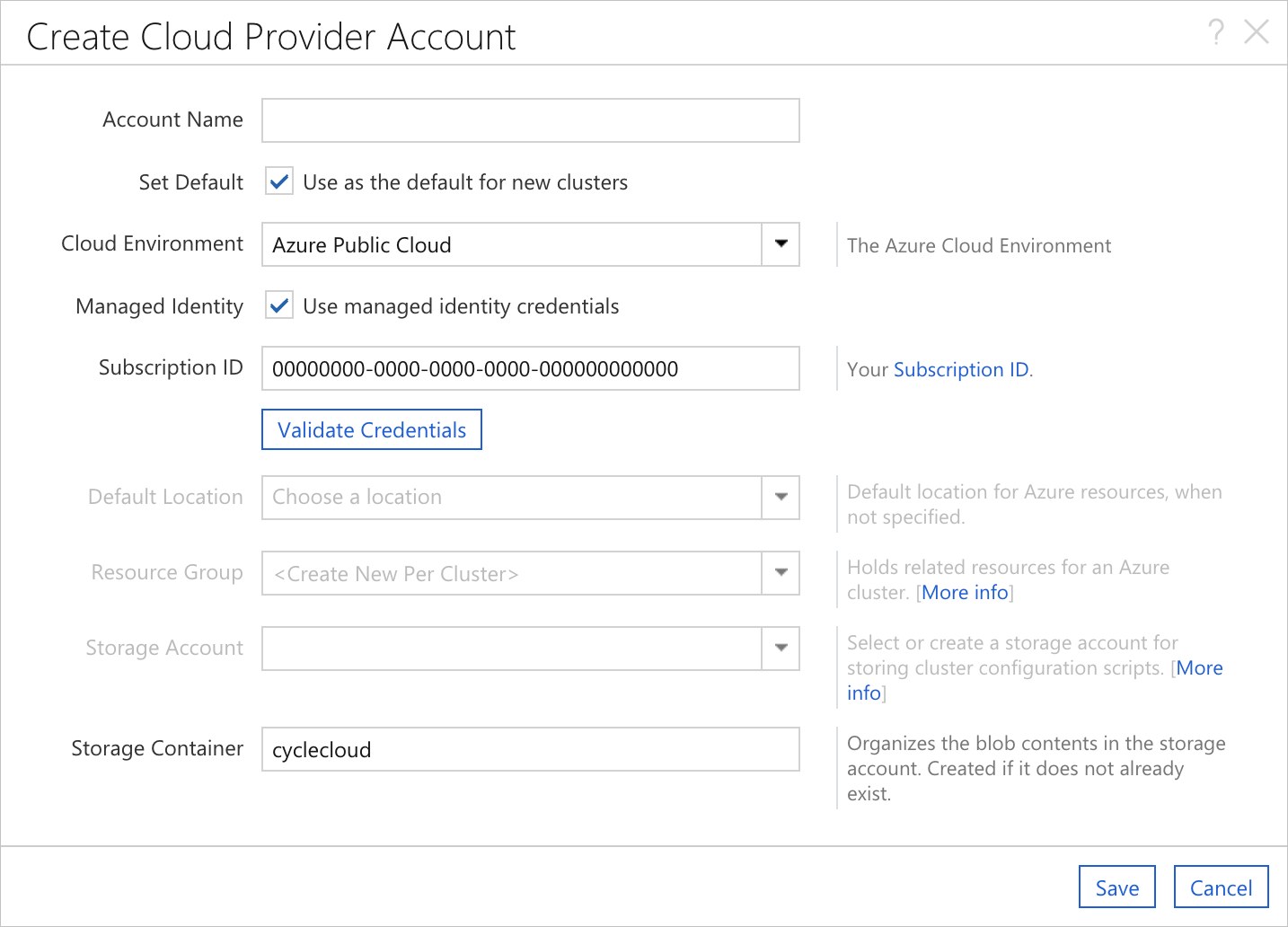 Add Subscription Managed Identities