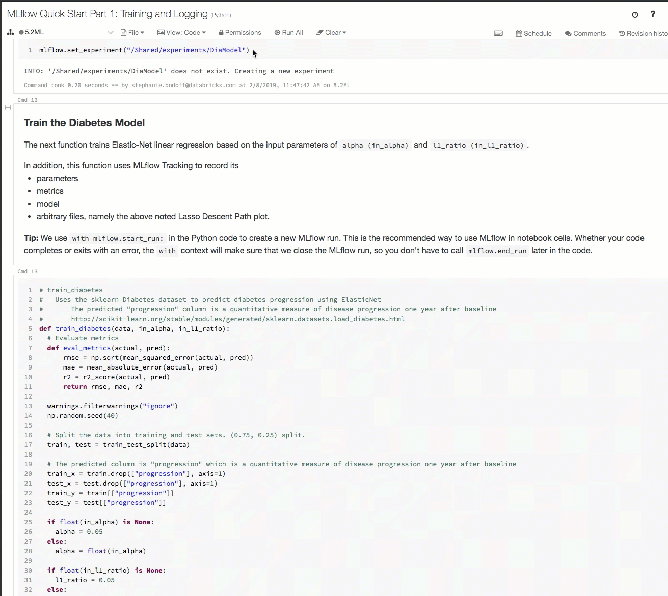 Track runs and organize experiment workflow