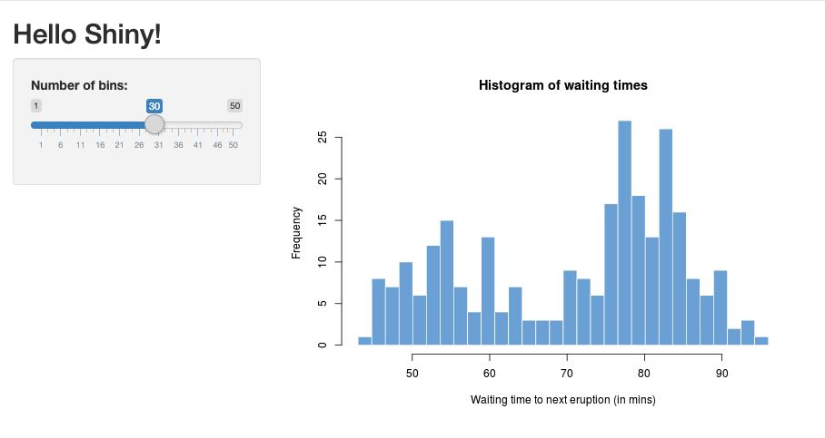 First Shiny app