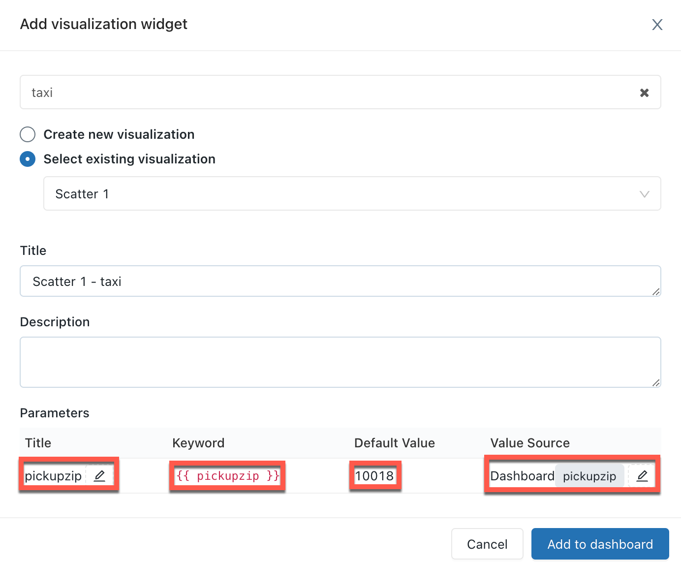 Parameter mapping