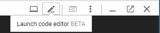 GCP code editor
