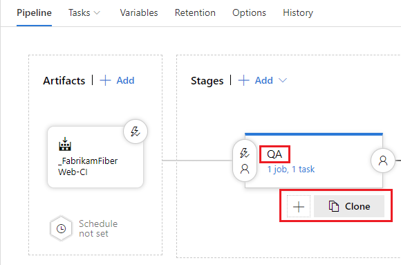 Clone the release environment in QA