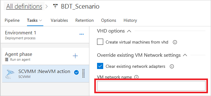 Specifying the topology settings