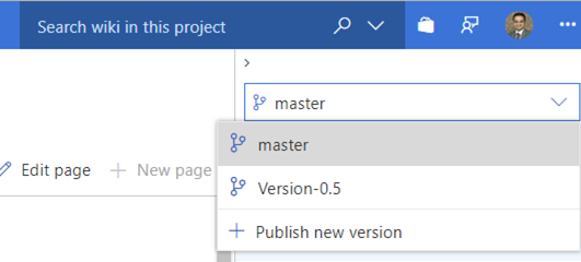 publish new version action