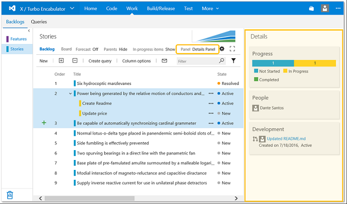 Backlog extension points