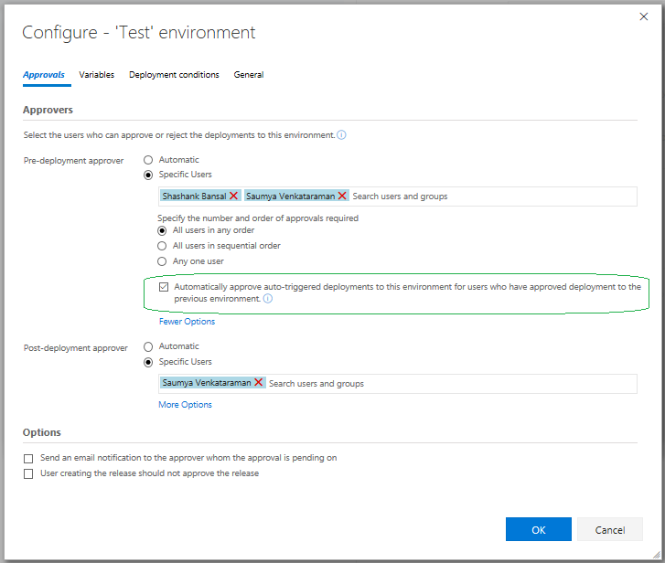 Release level approvals