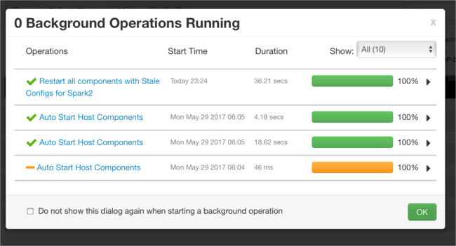 Review running processes.