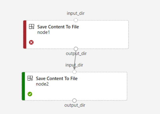 Screenshot showing the orchestration logic of optional input and continue on failure.