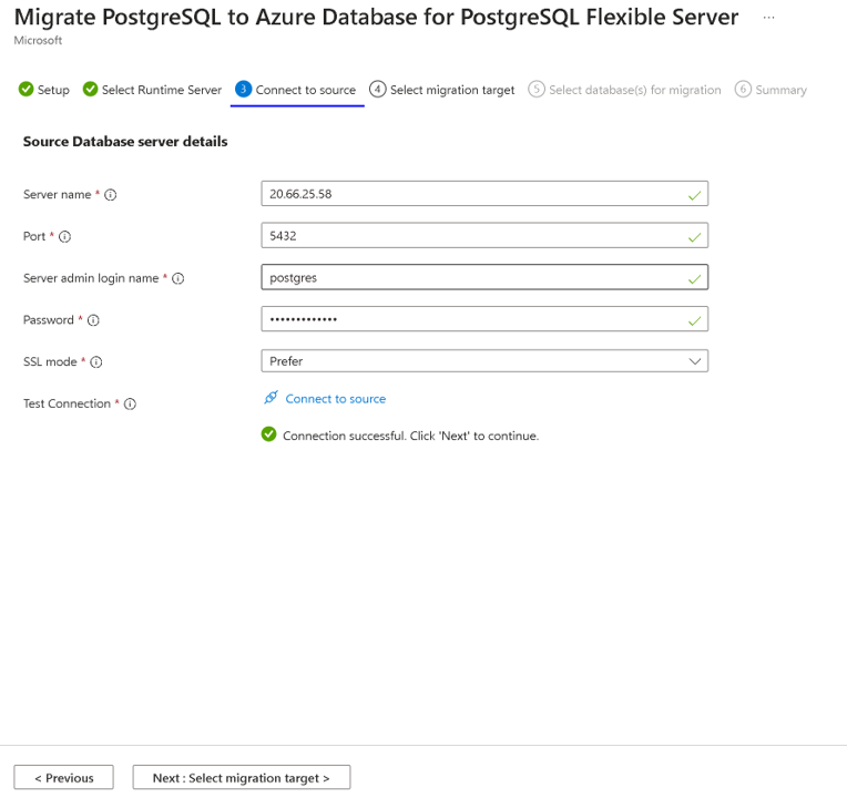 Screenshot of Connectsourcemigration.