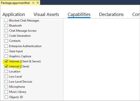 Network capabilities