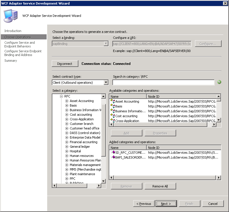 Select SAP artifacts