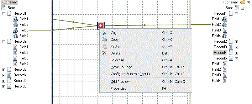 Moving selected relationship to a new page