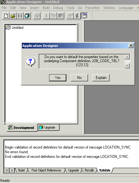 Image that shows the Select Source Component for Component Interface window.