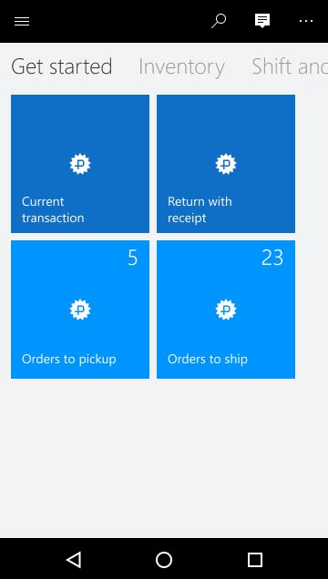 Mobile order fulfillment - Tiles