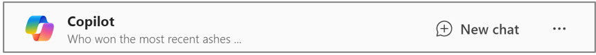 Copilot Chat with the New chat button visible.