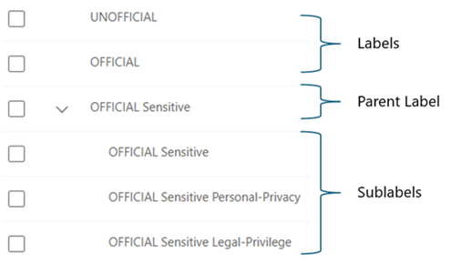 Example naming clash between parent and sublabel.