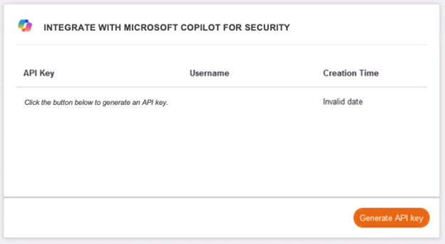 Image of setting up new integration with copilot