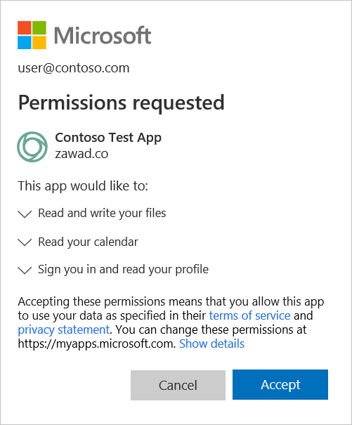 OAuth app permission.