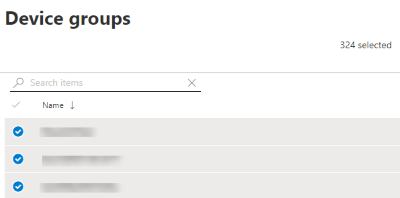 Showing large device group flyout.