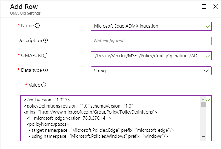 Add an ADMX ingestion