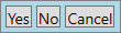 Yes, No, and Cancel buttons.