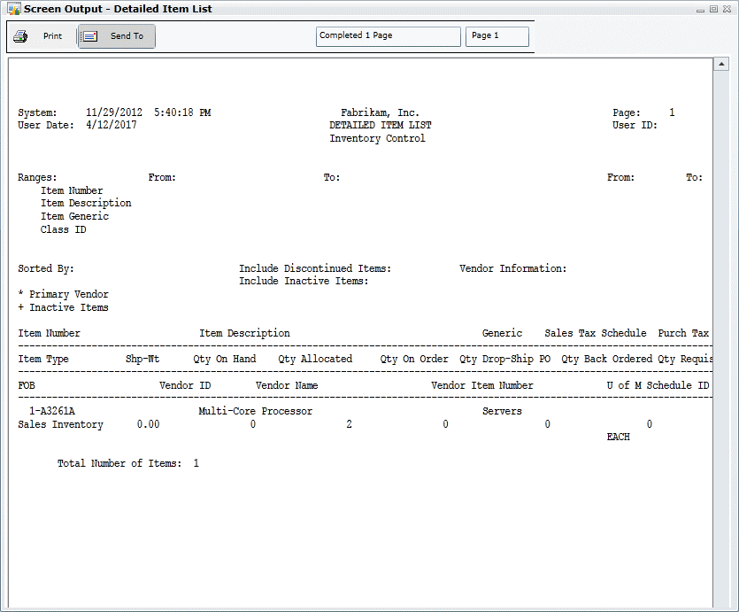 shows the location of the error icon in dynamics gp with an error message.