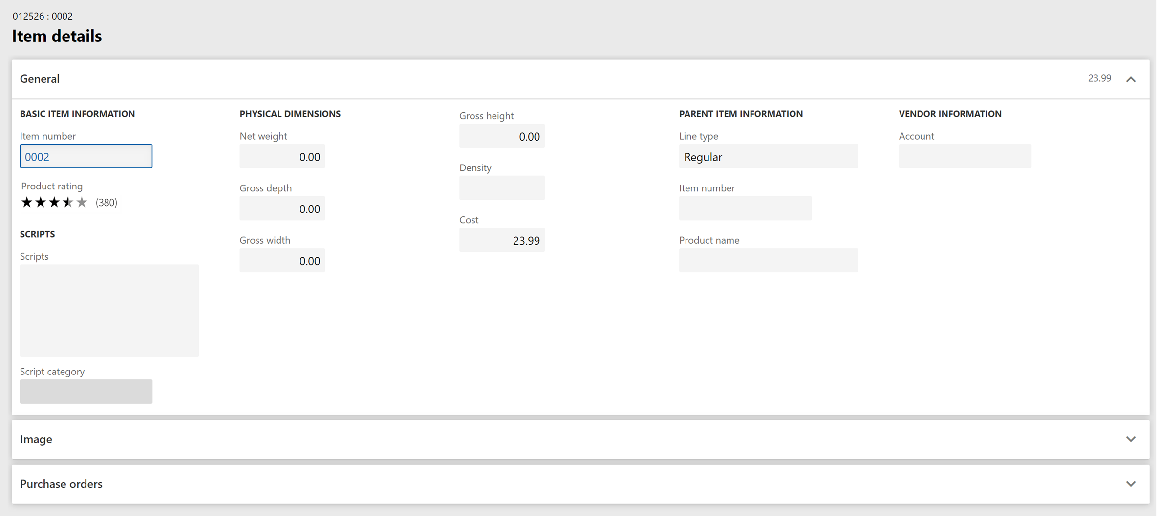 Product ratings in a call center channel.