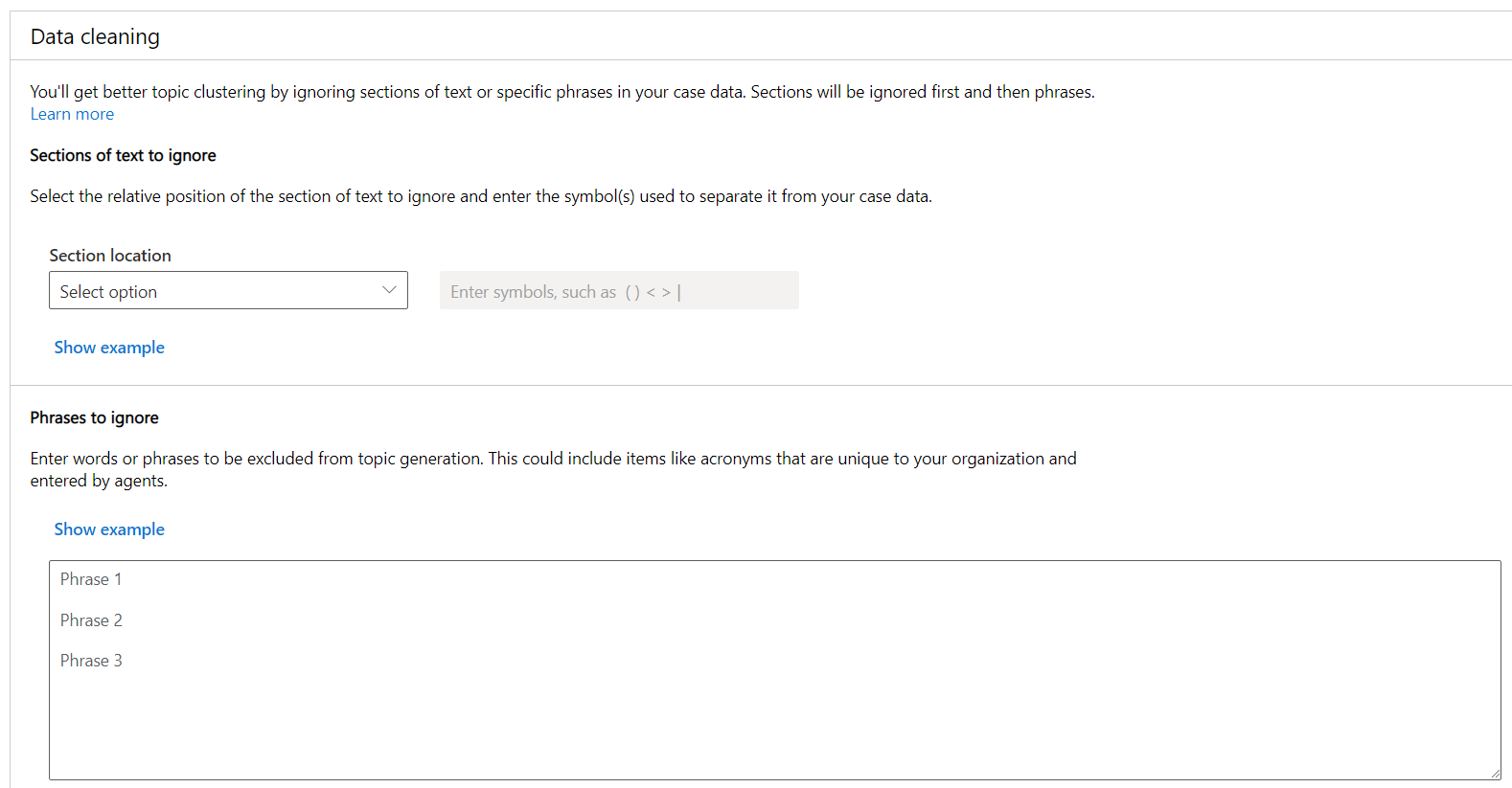 Clean support case data to improve data quality