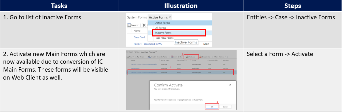 Post upgrade configuration for system admins.