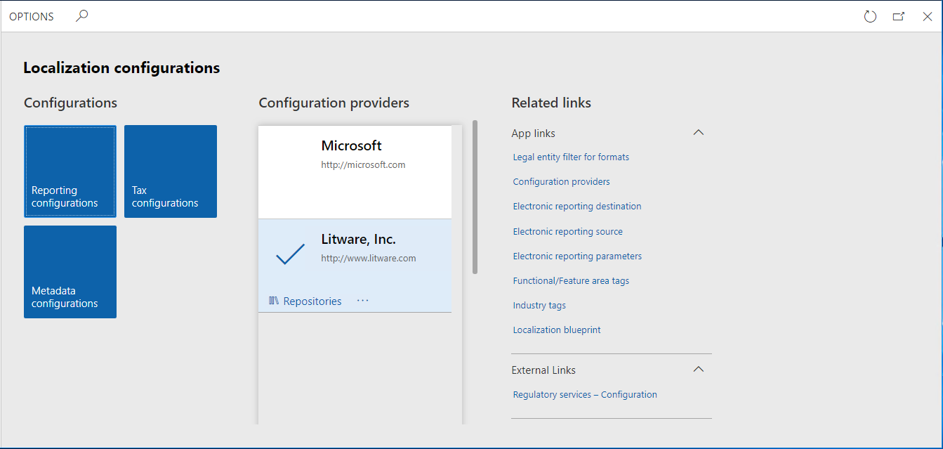 Electronic reporting workspace.