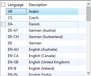 Example of basic lookup form.