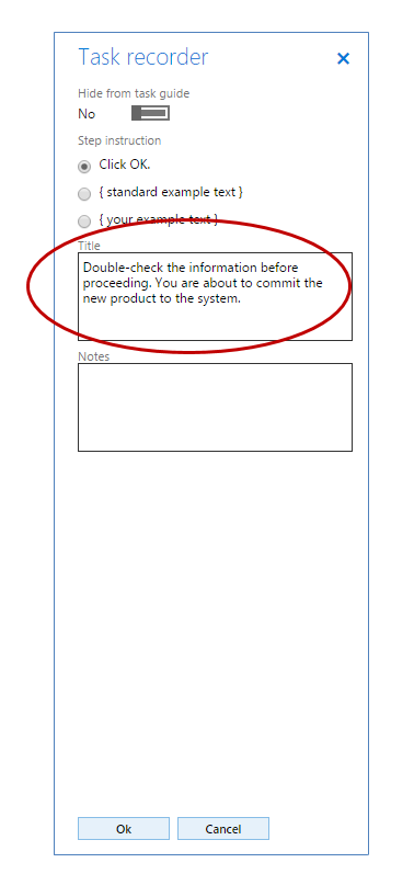 Editing pane with title annotation.