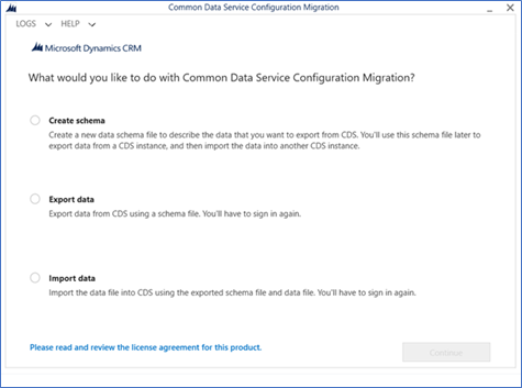 Run Configuration Migration tool.