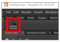 Update Toolset button.